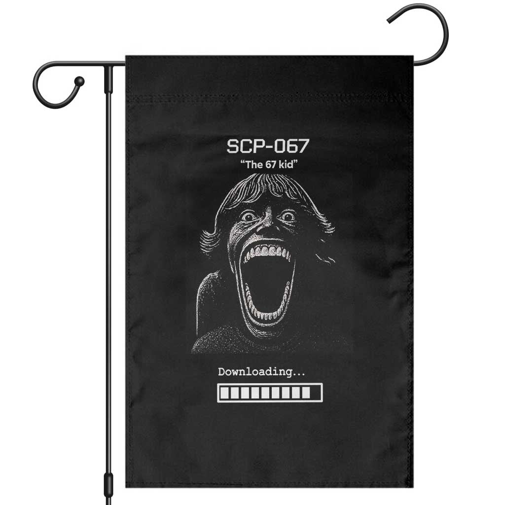 SCP 67 Mason The 6 7 Kid Meme Garden Flag Six Seven Boy Horror Edit TS02 Black Print Your Wear