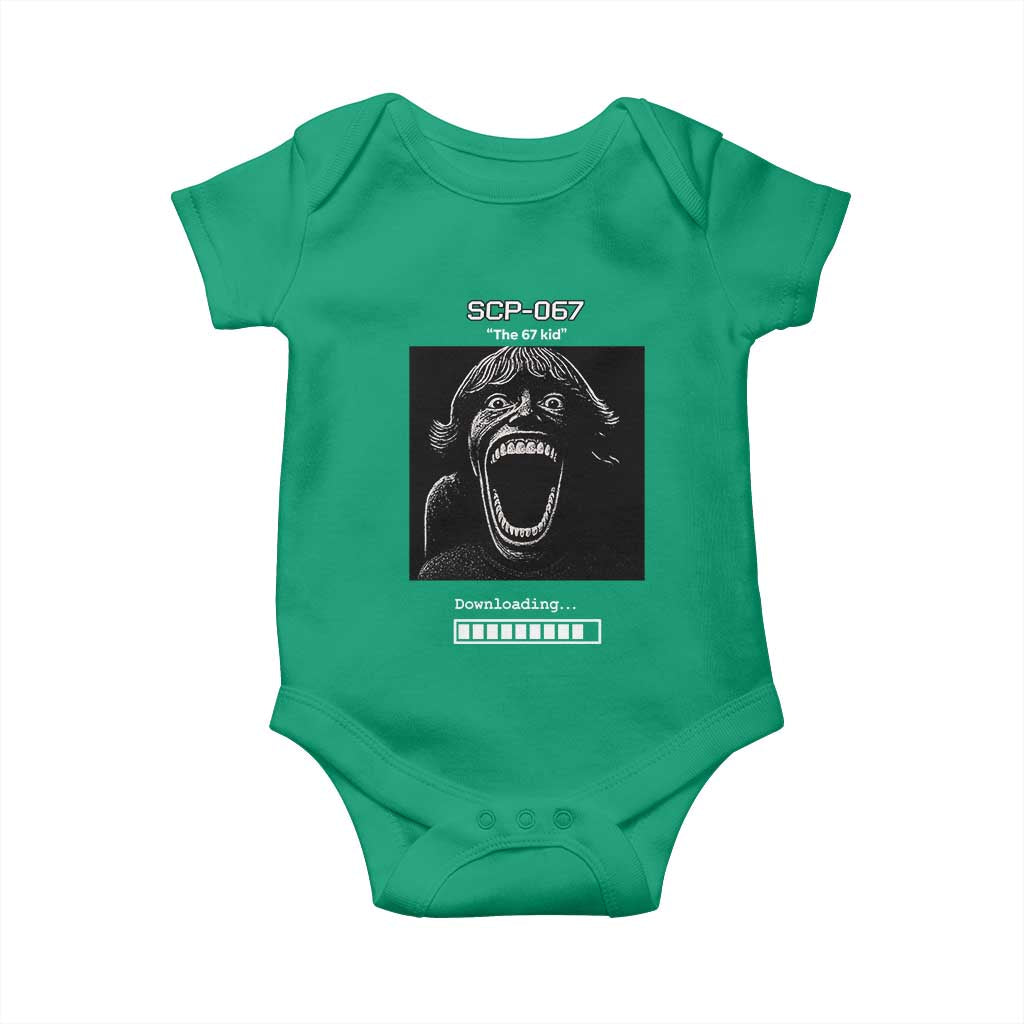 SCP 67 Mason The 6 7 Kid Meme Baby Onesie Six Seven Boy Horror Edit TS02 Irish Green Print Your Wear