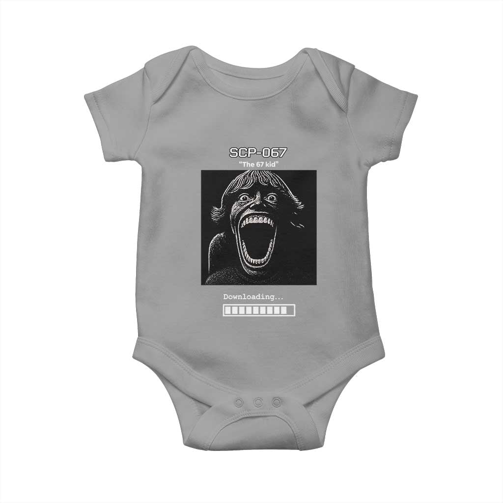 SCP 67 Mason The 6 7 Kid Meme Baby Onesie Six Seven Boy Horror Edit TS02 Sport Gray Print Your Wear