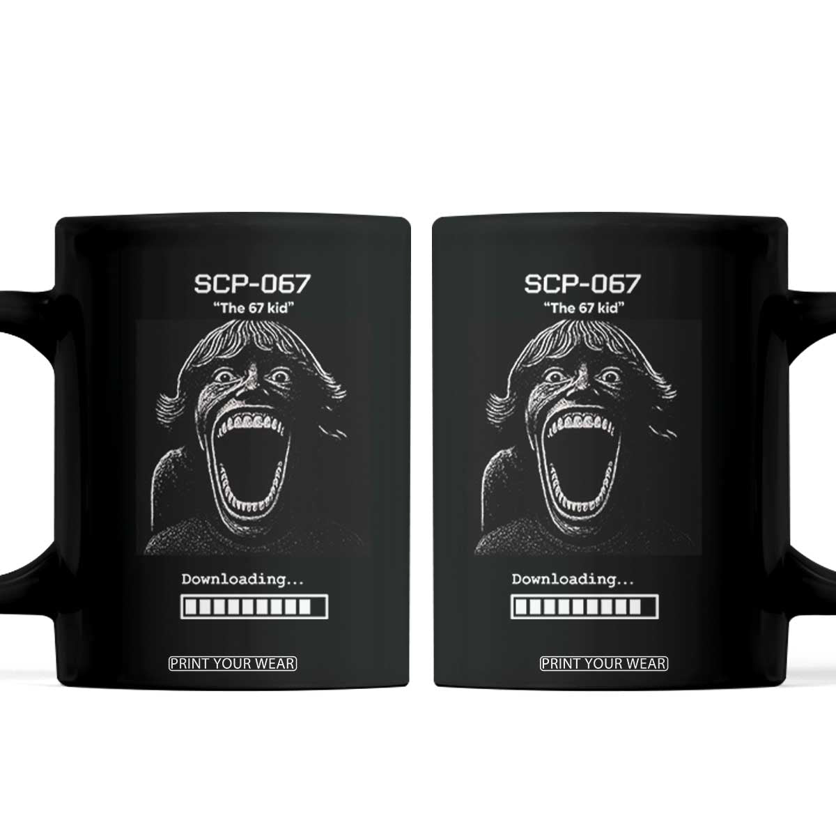 SCP 67 Mason The 6 7 Kid Meme Coffee Mug Six Seven Boy Horror Edit TS02 Black Print Your Wear
