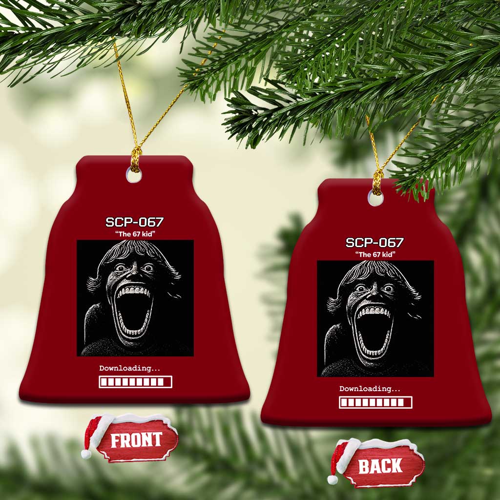 SCP 67 Mason The 6 7 Kid Meme Ceramic Ornament Six Seven Boy Horror Edit TS02 Print Your Wear