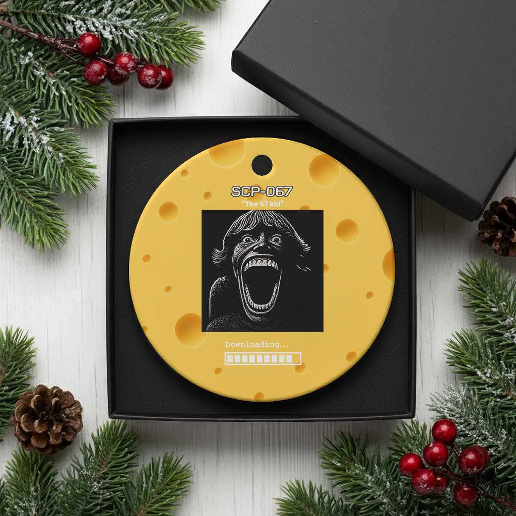 SCP 67 Mason The 6 7 Kid Meme Ceramic Ornament Six Seven Boy Horror Edit TS02 1pc Yellow Cheese Print Your Wear