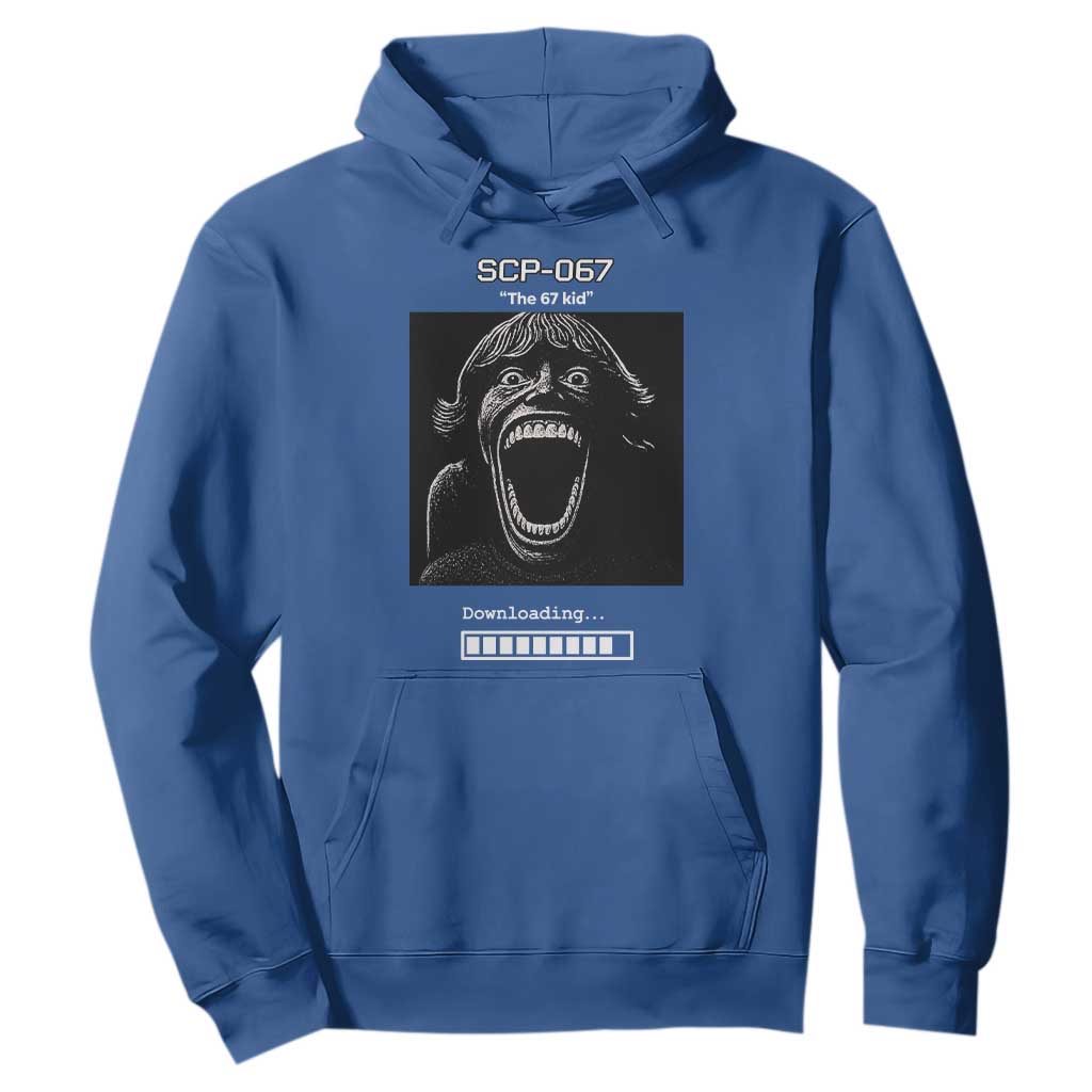 SCP 67 Mason The 6 7 Kid Meme Hoodie Six Seven Boy Horror Edit TS02 Royal Blue Print Your Wear
