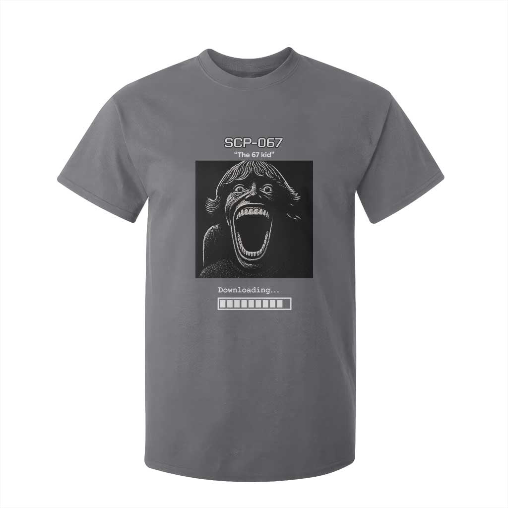 SCP 67 Mason The 6 7 Kid Meme T Shirt For Kid Six Seven Boy Horror Edit TS02 Charcoal Print Your Wear