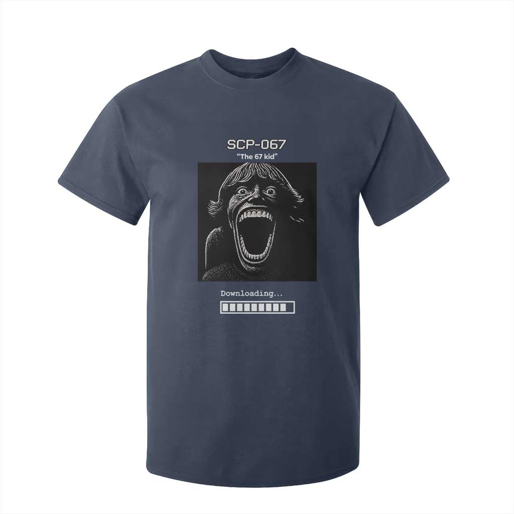 SCP 67 Mason The 6 7 Kid Meme T Shirt For Kid Six Seven Boy Horror Edit TS02 Navy Print Your Wear