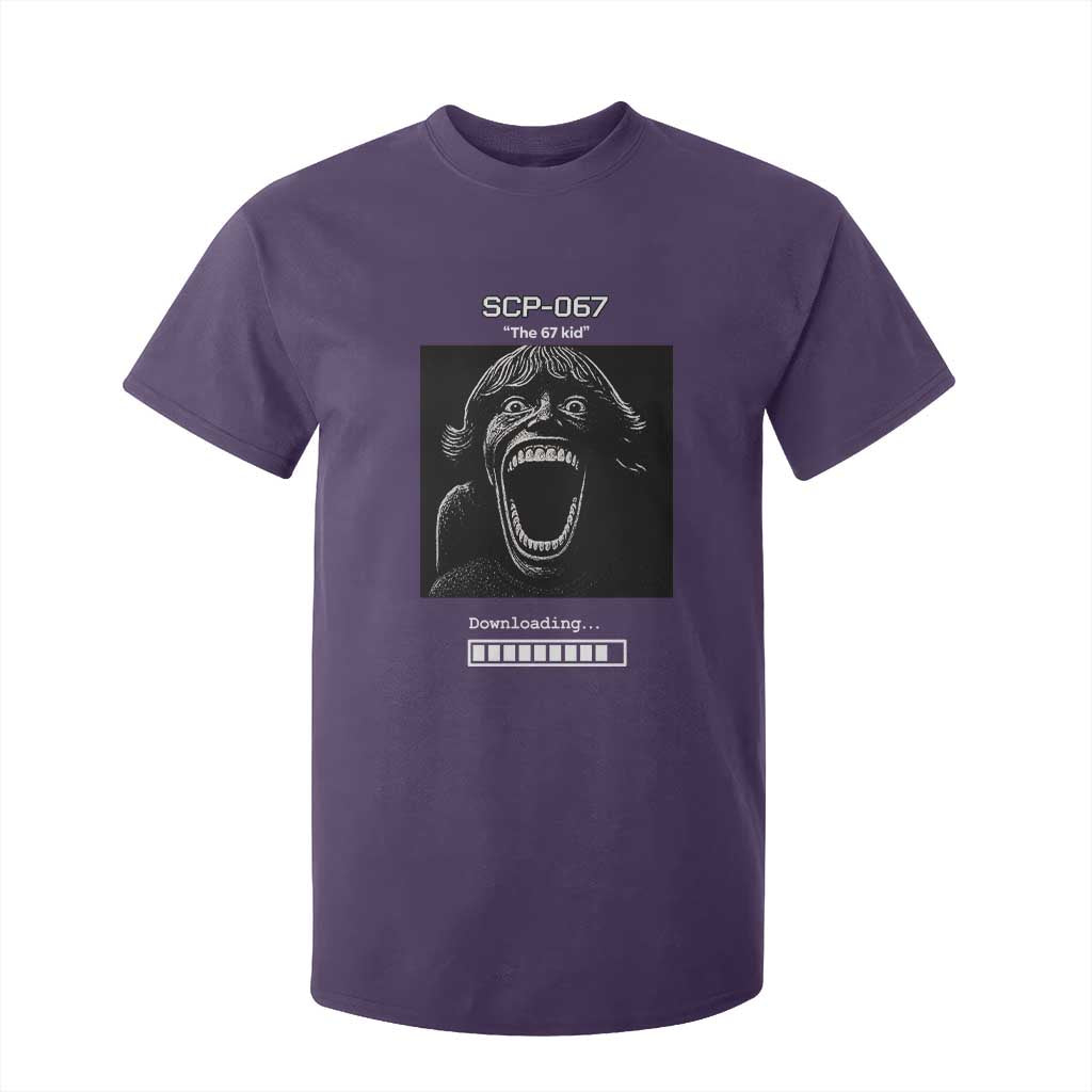 SCP 67 Mason The 6 7 Kid Meme T Shirt For Kid Six Seven Boy Horror Edit TS02 Purple Print Your Wear
