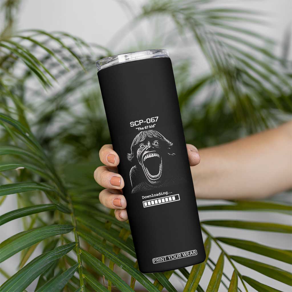 SCP 67 Mason The 6 7 Kid Meme Skinny Tumbler Six Seven Boy Horror Edit TS02 Print Your Wear