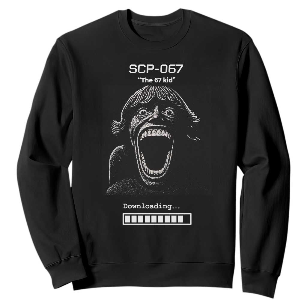 SCP 67 Mason The 6 7 Kid Meme Sweatshirt Six Seven Boy Horror Edit TS02 Black Print Your Wear