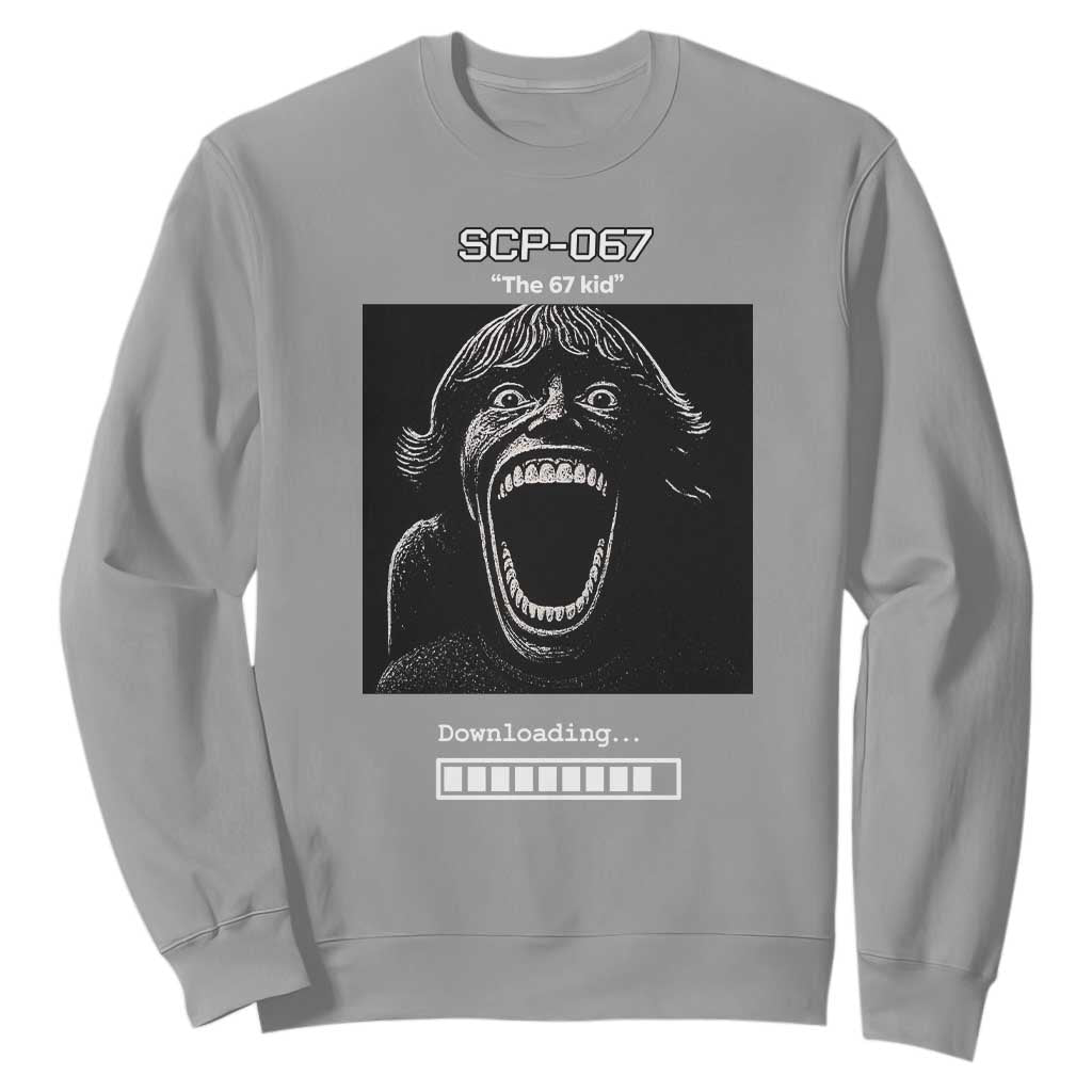SCP 67 Mason The 6 7 Kid Meme Sweatshirt Six Seven Boy Horror Edit TS02 Sport Gray Print Your Wear