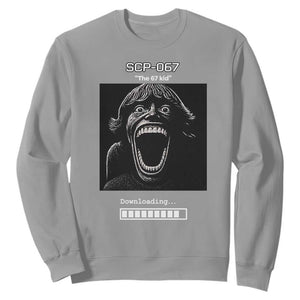 SCP 67 Mason The 6 7 Kid Meme Sweatshirt Six Seven Boy Horror Edit TS02 Sport Gray Print Your Wear