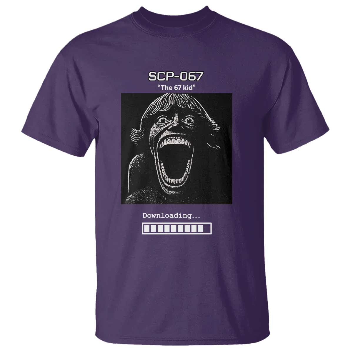SCP 67 Mason The 6 7 Kid Meme T Shirt Six Seven Boy Horror Edit TS02 Purple Print Your Wear