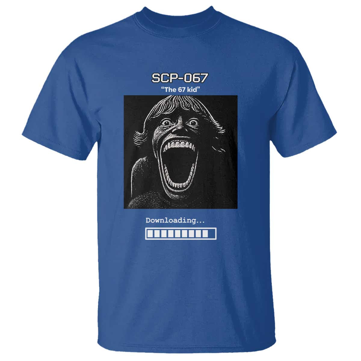 SCP 67 Mason The 6 7 Kid Meme T Shirt Six Seven Boy Horror Edit TS02 Royal Blue Print Your Wear