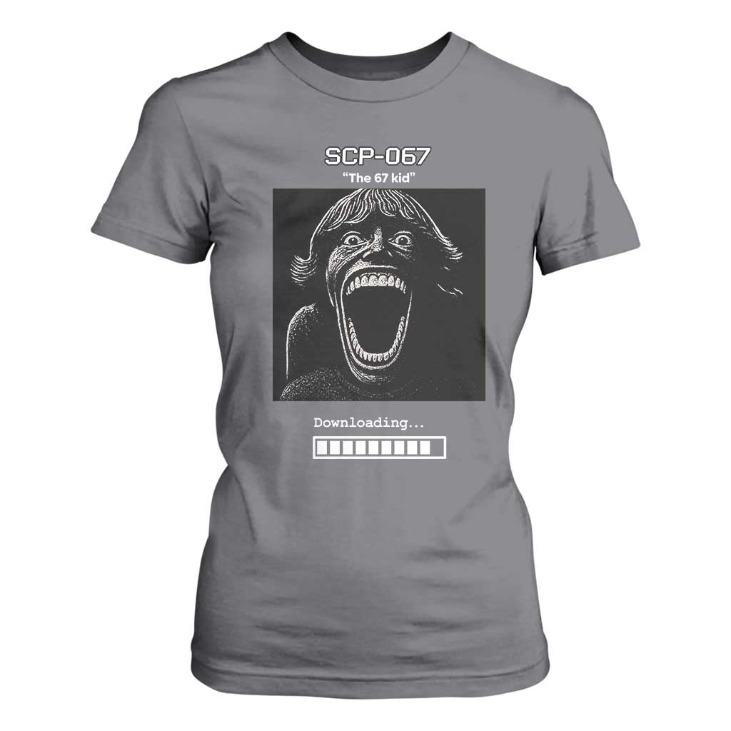 SCP 67 Mason The 6 7 Kid Meme T Shirt For Women Six Seven Boy Horror Edit TS02 Charcoal Print Your Wear