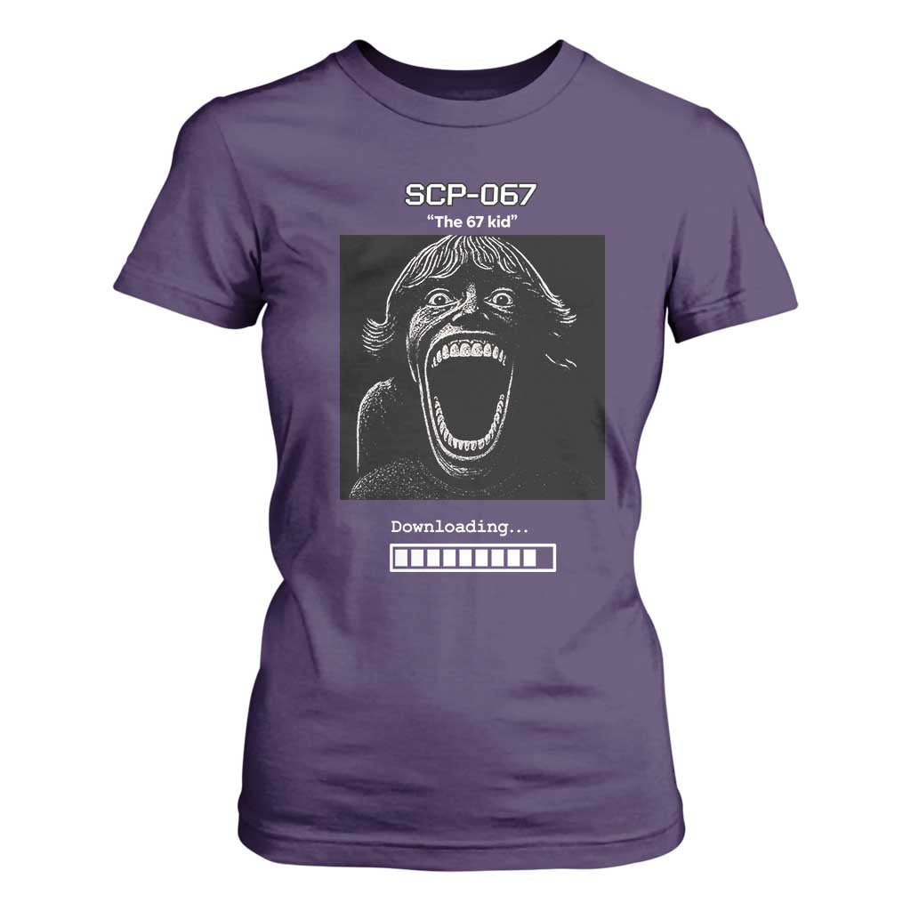 SCP 67 Mason The 6 7 Kid Meme T Shirt For Women Six Seven Boy Horror Edit TS02 Purple Print Your Wear