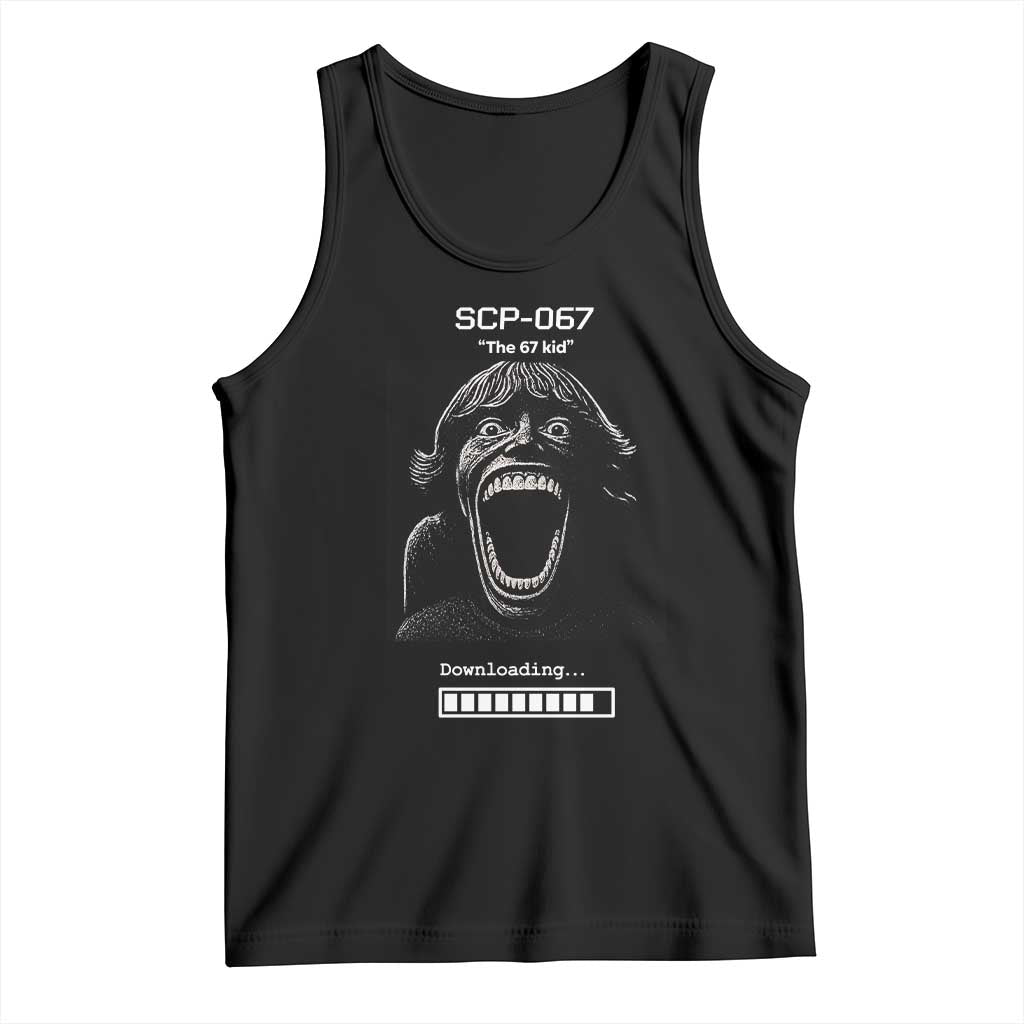 SCP 67 Mason The 6 7 Kid Meme Tank Top Six Seven Boy Horror Edit TS02 Black Print Your Wear