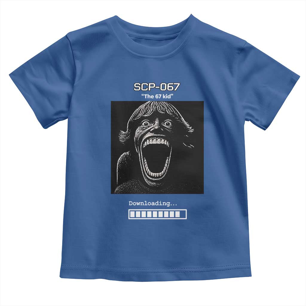 SCP 67 Mason The 6 7 Kid Meme Toddler T Shirt Six Seven Boy Horror Edit TS02 Royal Blue Print Your Wear