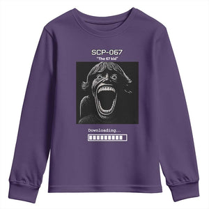 SCP 67 Mason The 6 7 Kid Meme Youth Sweatshirt Six Seven Boy Horror Edit TS02 Purple Print Your Wear