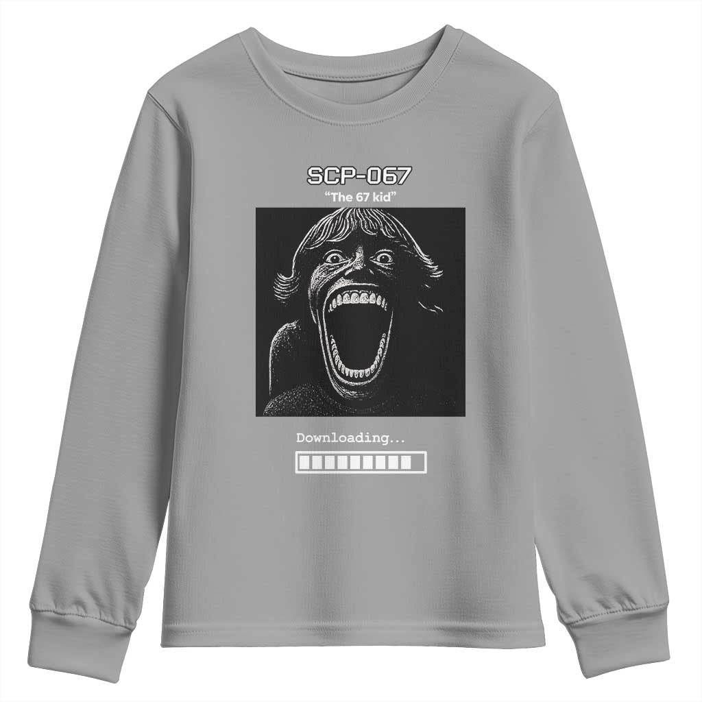 SCP 67 Mason The 6 7 Kid Meme Youth Sweatshirt Six Seven Boy Horror Edit TS02 Sport Gray Print Your Wear