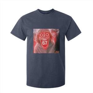 67 Mason Kid Glitchcore Graphic T Shirt For Kid Screaming Boy Six Seven Viral Meme Devil Edit TS02 Navy Print Your Wear