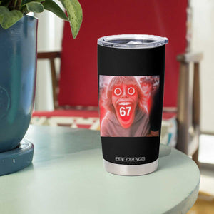 67 Mason Kid Glitchcore Graphic Tumbler Cup Screaming Boy Six Seven Viral Meme Devil Edit TS02 Print Your Wear
