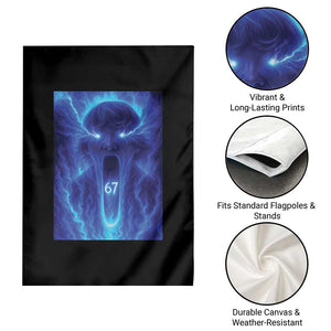 Six Seven Energy Overload Graphic Garden Flag 67 Mason Kid Analog Horror Meme TS02 Print Your Wear