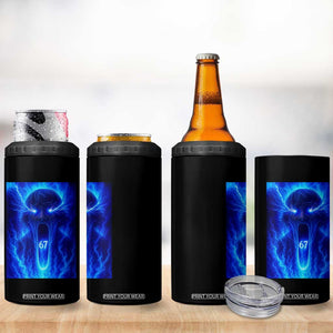 Six Seven Energy Overload Graphic 4 in 1 Can Cooler Tumbler 67 Mason Kid Analog Horror Meme TS02 Print Your Wear