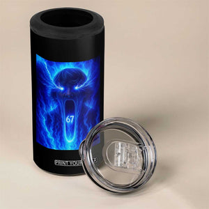 Six Seven Energy Overload Graphic 4 in 1 Can Cooler Tumbler 67 Mason Kid Analog Horror Meme TS02 Print Your Wear