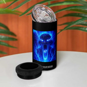 Six Seven Energy Overload Graphic 4 in 1 Can Cooler Tumbler 67 Mason Kid Analog Horror Meme TS02 Print Your Wear
