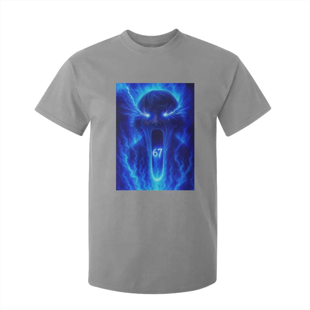 Six Seven Energy Overload Graphic T Shirt For Kid 67 Mason Kid Analog Horror Meme TS02 Sport Gray Print Your Wear