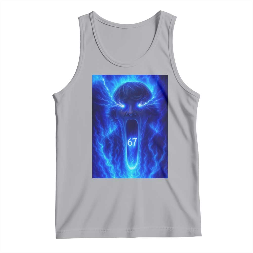 Six Seven Energy Overload Graphic Tank Top 67 Mason Kid Analog Horror Meme TS02 Athletic Heather Print Your Wear