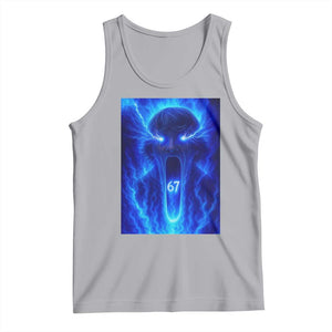 Six Seven Energy Overload Graphic Tank Top 67 Mason Kid Analog Horror Meme TS02 Athletic Heather Print Your Wear