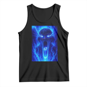 Six Seven Energy Overload Graphic Tank Top 67 Mason Kid Analog Horror Meme TS02 Black Print Your Wear