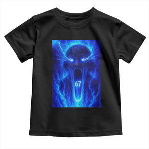Six Seven Energy Overload Graphic Toddler T Shirt 67 Mason Kid Analog Horror Meme TS02 Black Print Your Wear