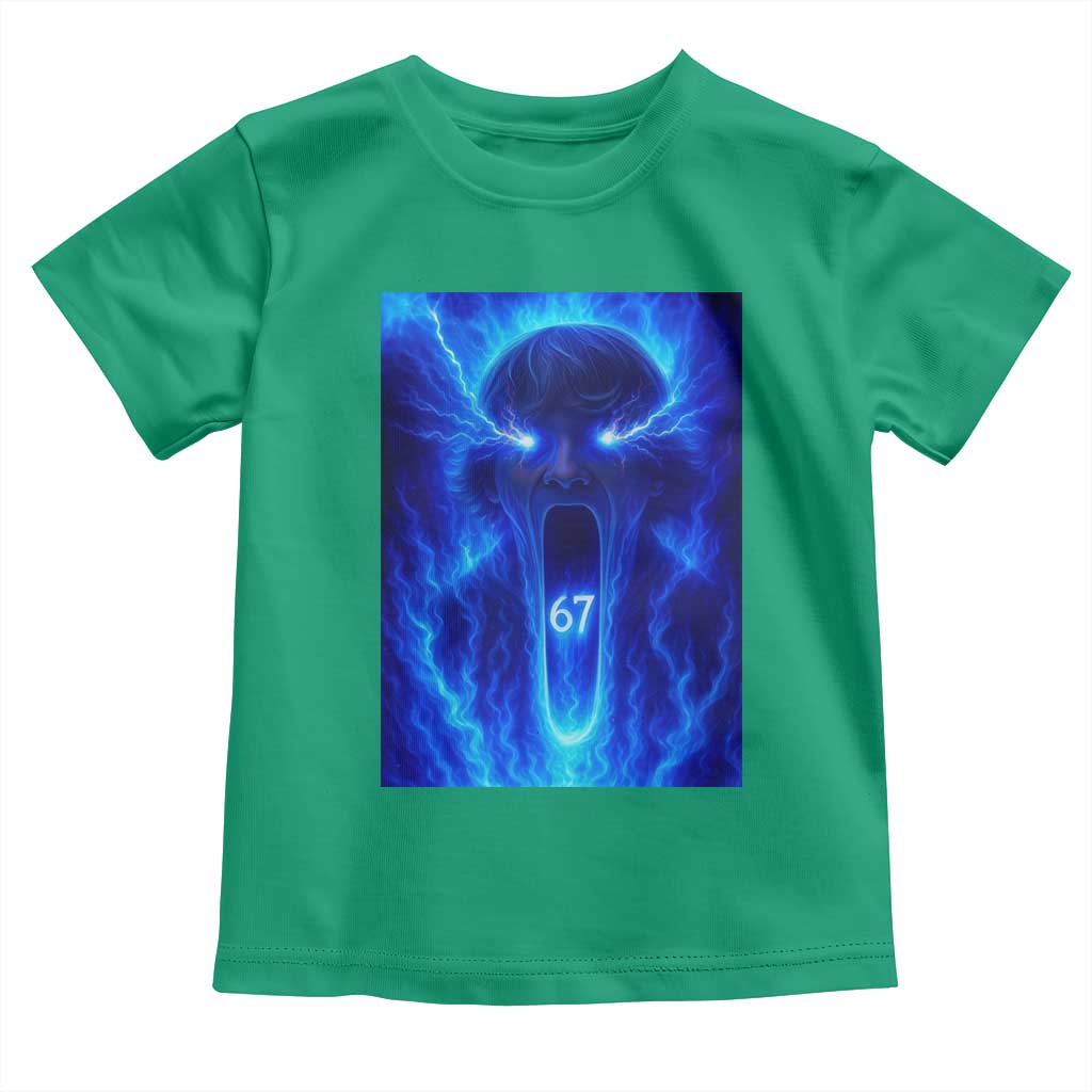 Six Seven Energy Overload Graphic Toddler T Shirt 67 Mason Kid Analog Horror Meme TS02 Irish Green Print Your Wear