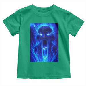 Six Seven Energy Overload Graphic Toddler T Shirt 67 Mason Kid Analog Horror Meme TS02 Irish Green Print Your Wear