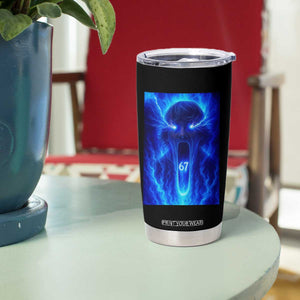 Six Seven Energy Overload Graphic Tumbler Cup 67 Mason Kid Analog Horror Meme TS02 Print Your Wear