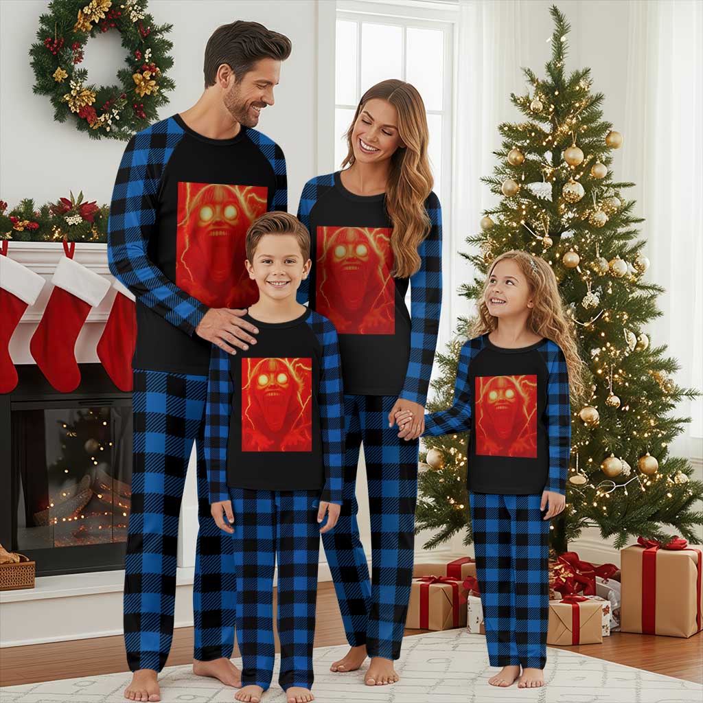 Mason 67 Devil Edit Graphic Plaid Pajama Set Viral 6 7 Possession Six Seven Meme TS02 Blue Plaid Print Your Wear