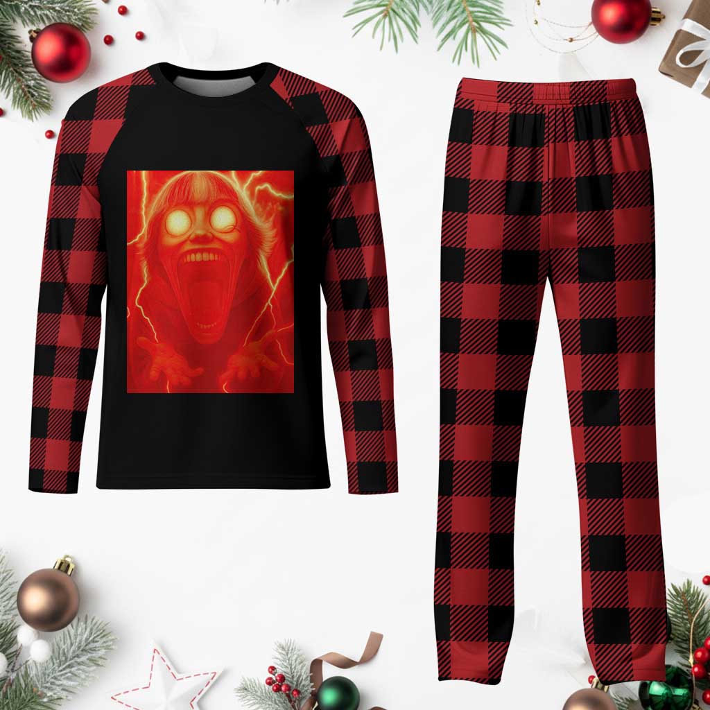 Mason 67 Devil Edit Graphic Plaid Pajama Set Viral 6 7 Possession Six Seven Meme TS02 Buffalo Plaid Print Your Wear