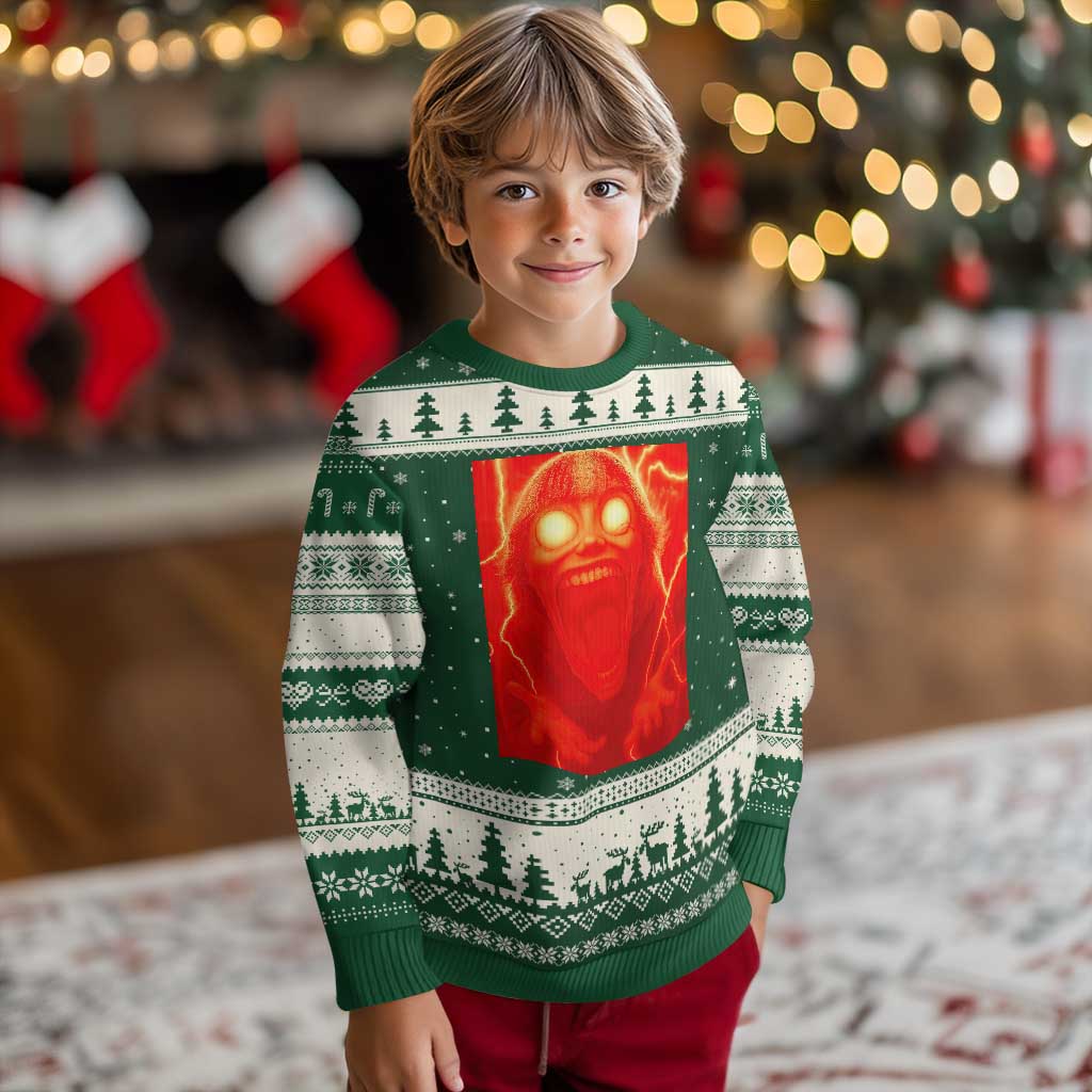 Mason 67 Devil Edit Graphic Ugly Christmas Sweater Viral 6 7 Possession Six Seven Meme TS02 Forest Green Beige Print Your Wear