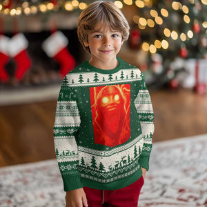 Mason 67 Devil Edit Graphic Ugly Christmas Sweater Viral 6 7 Possession Six Seven Meme TS02 Forest Green Beige Print Your Wear