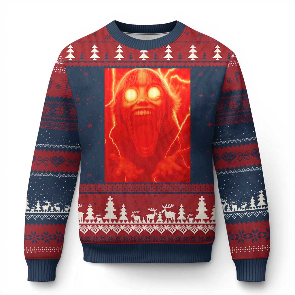 Mason 67 Devil Edit Graphic Ugly Christmas Sweater Viral 6 7 Possession Six Seven Meme TS02 Navy Red Print Your Wear