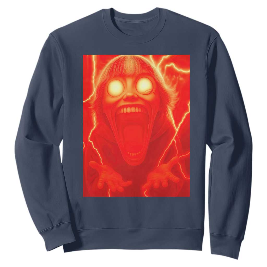 Mason 67 Devil Edit Graphic Sweatshirt Viral 6 7 Possession Six Seven Meme TS02 Navy Print Your Wear