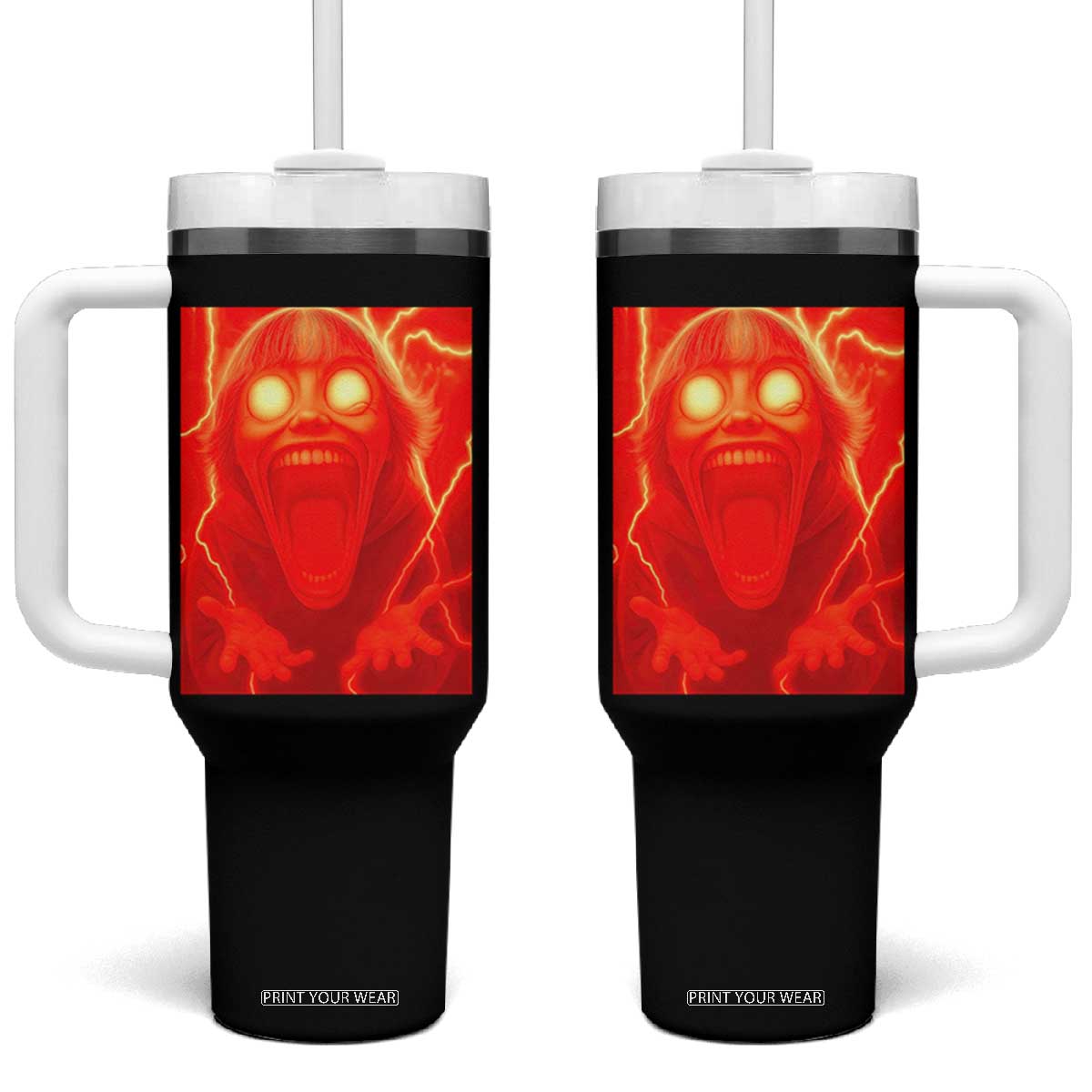Mason 67 Devil Edit Graphic Tumbler With Handle Viral 6 7 Possession Six Seven Meme TS02 One Size: 40 oz Black Print Your Wear