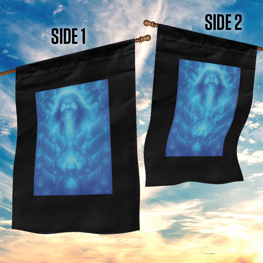 Divine 67 Meme Garden Flag Celestial Mason 6 7 Spiritual Six Seven Angelcore TS02 Print Your Wear