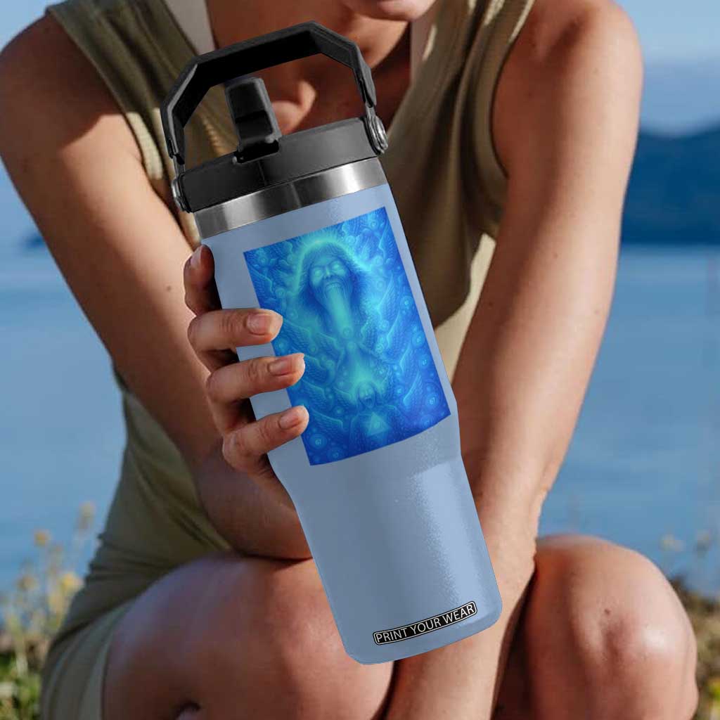 Divine 67 Meme Flip Straw Tumbler Celestial Mason 6 7 Spiritual Six Seven Angelcore TS02 One Size: 30 oz Light Blue Print Your Wear