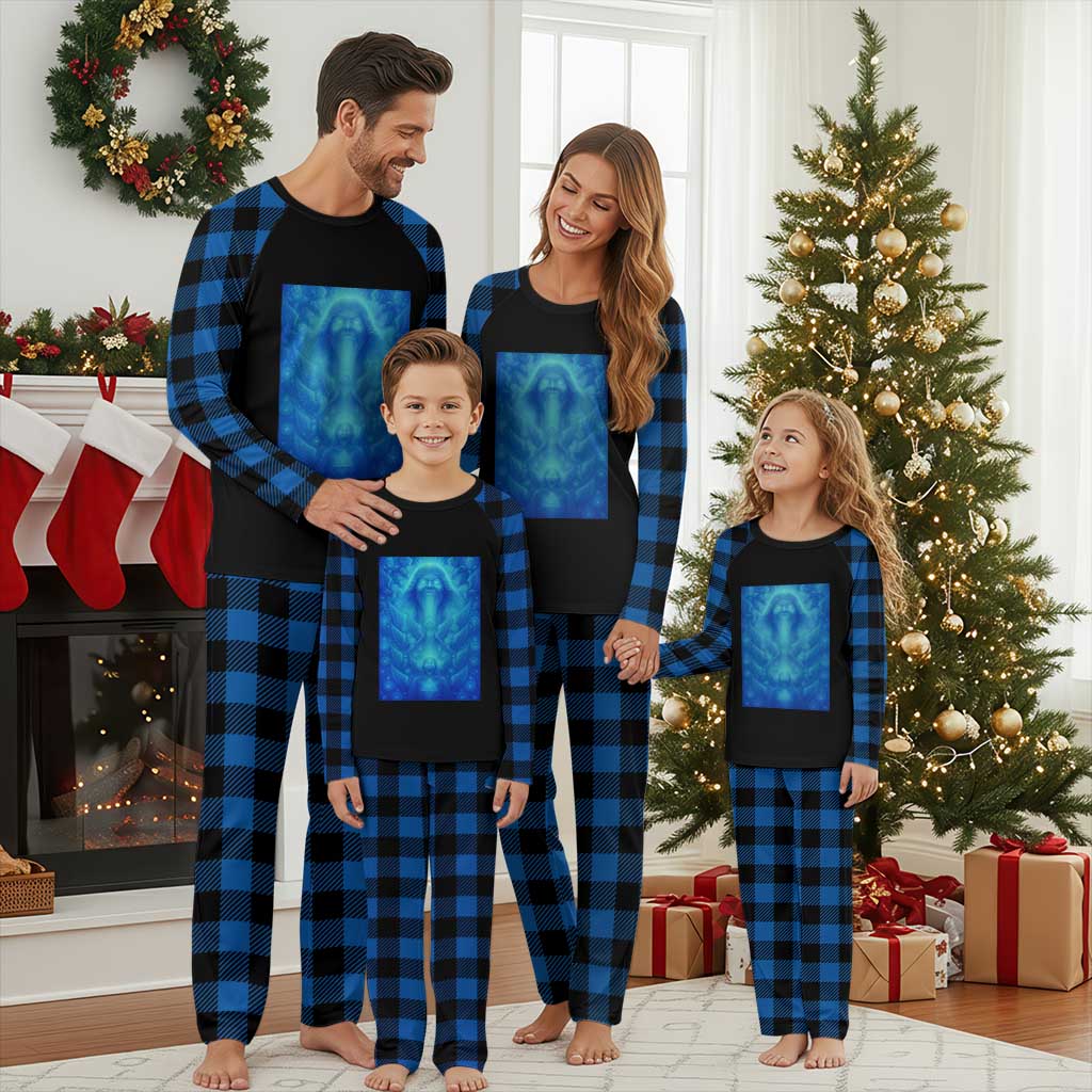 Divine 67 Meme Plaid Pajama Set Celestial Mason 6 7 Spiritual Six Seven Angelcore TS02 Blue Plaid Print Your Wear