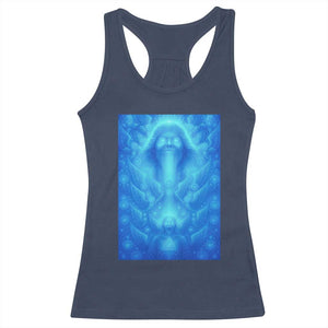 Divine 67 Meme Racerback Tank Top Celestial Mason 6 7 Spiritual Six Seven Angelcore TS02 Navy Print Your Wear