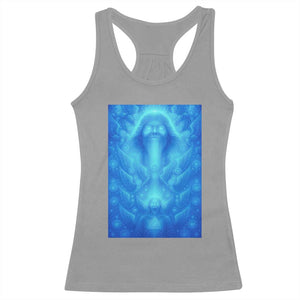 Divine 67 Meme Racerback Tank Top Celestial Mason 6 7 Spiritual Six Seven Angelcore TS02 Sport Gray Print Your Wear