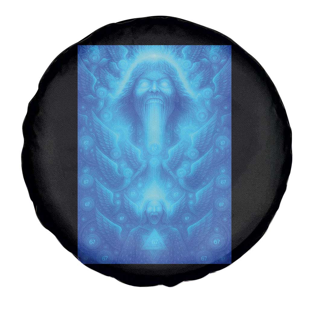 Divine 67 Meme Spare Tire Cover Celestial Mason 6 7 Spiritual Six Seven Angelcore TS02 Print Your Wear