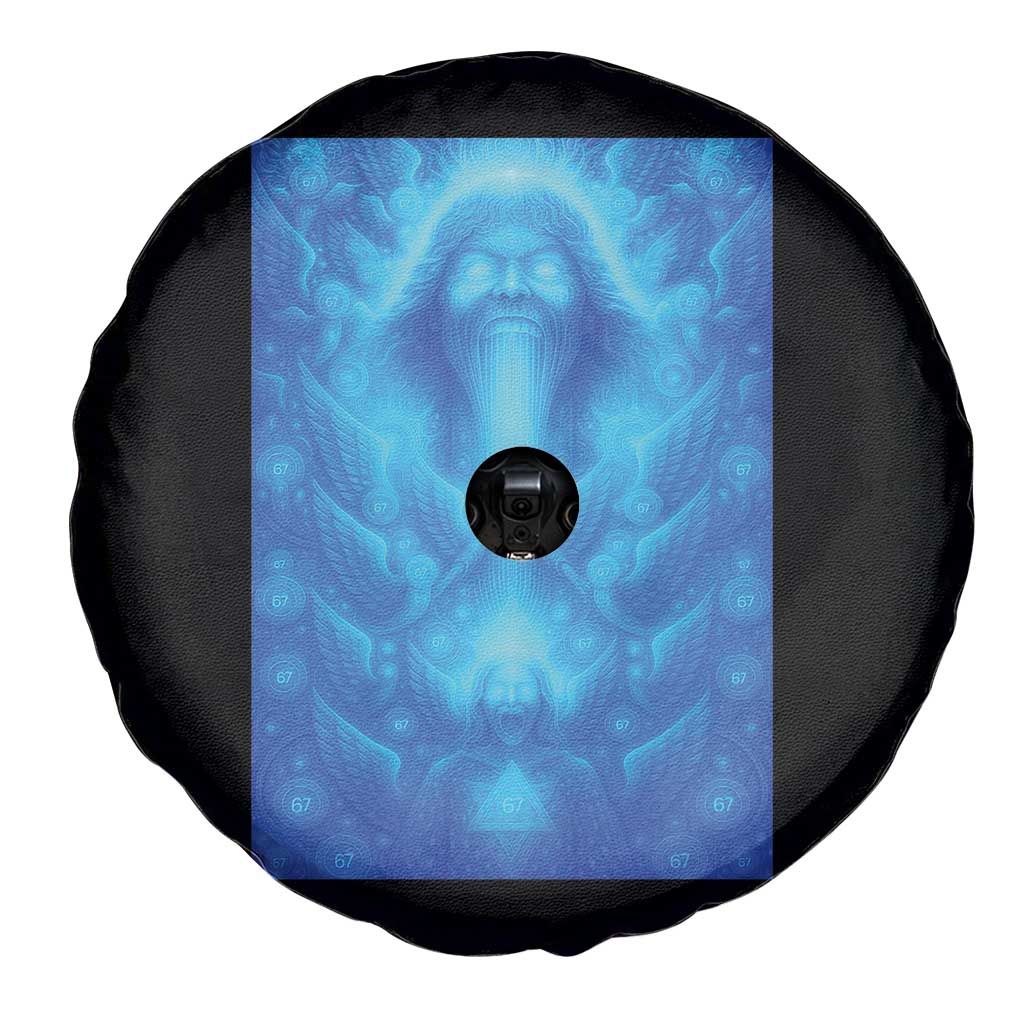 Divine 67 Meme Spare Tire Cover Celestial Mason 6 7 Spiritual Six Seven Angelcore TS02 Print Your Wear